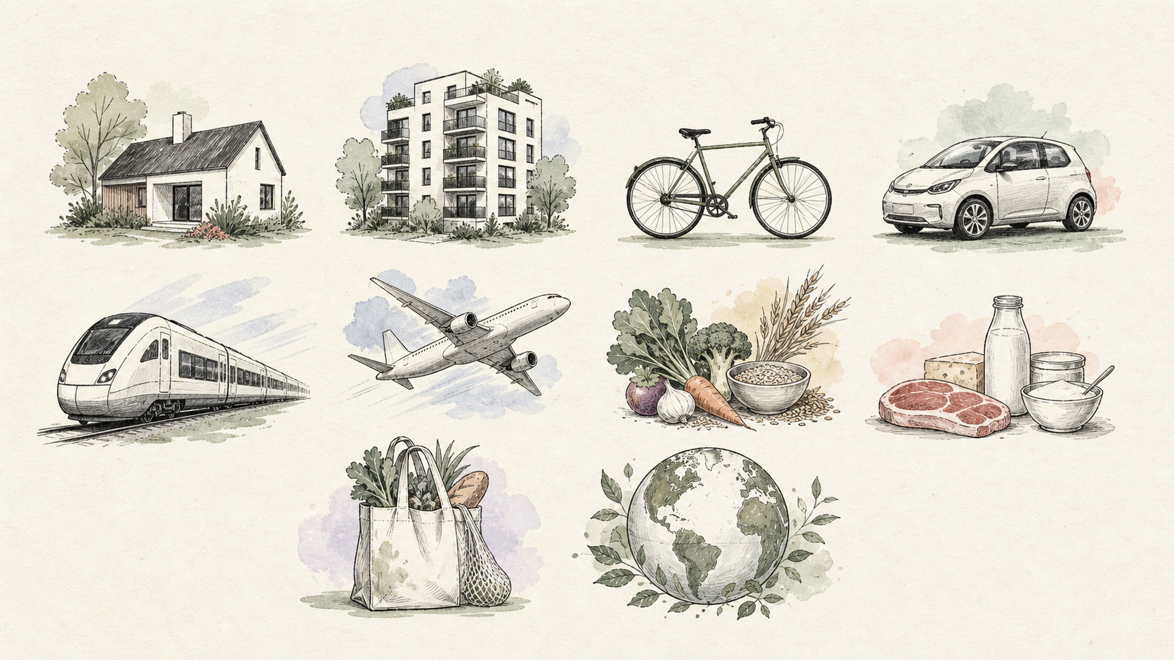Hand-drawn environmental study related to this guide